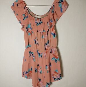 Honey Belle sleeveless floral romper size small